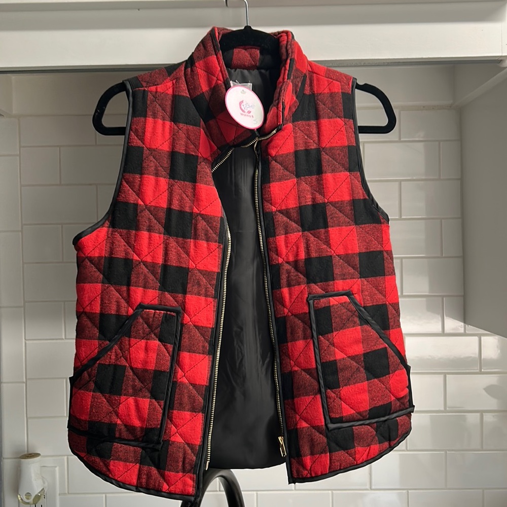 Plaid vest